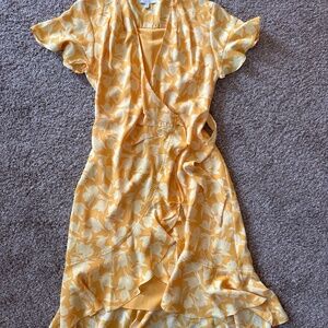 Yellow floral dress